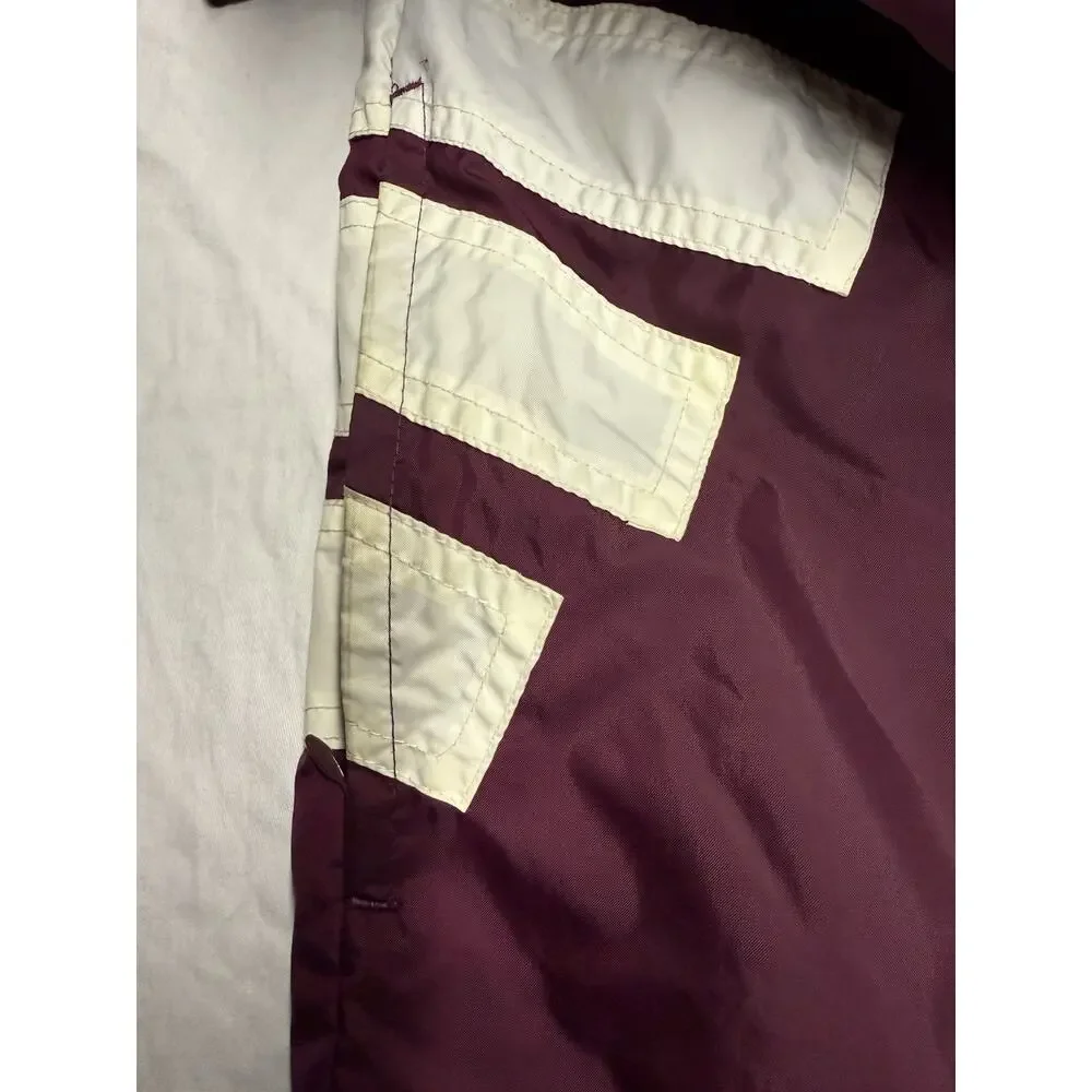 Vintage Adidas  windbreaker jacket 3 Stripes  Full Zipper Mens Size XL Purple - Picture 11 of 16